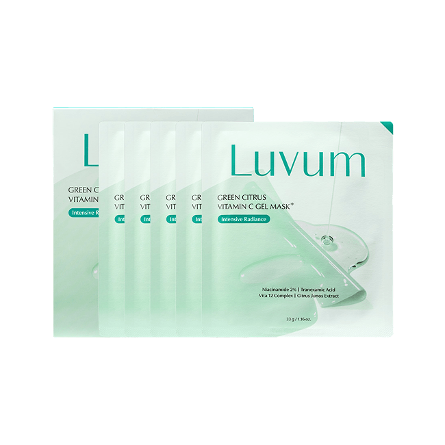 Green Citrus Vitamin C Gel Mask Plus 5pc/Box (33g/5sheets)